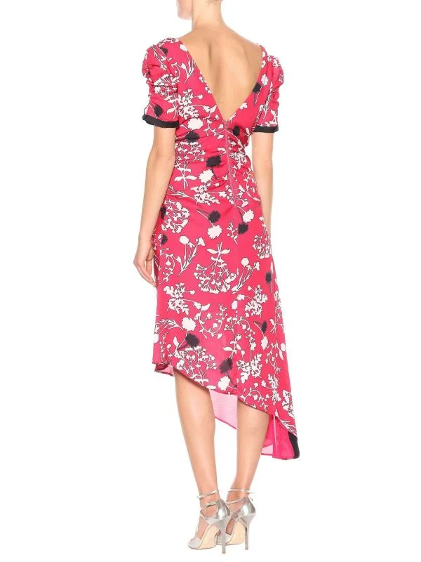 Rochie de seară Self-Portrait XS | Roz, Midi, Poliamidă - Image 3