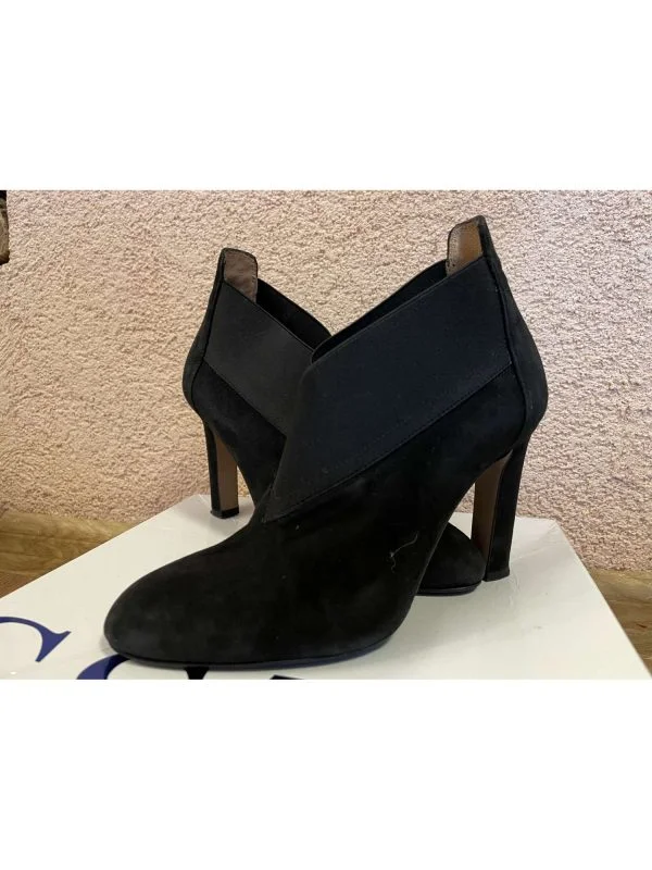 Ghete ANNA CORI EU 37 | Negru, Piele naturală - Image 2