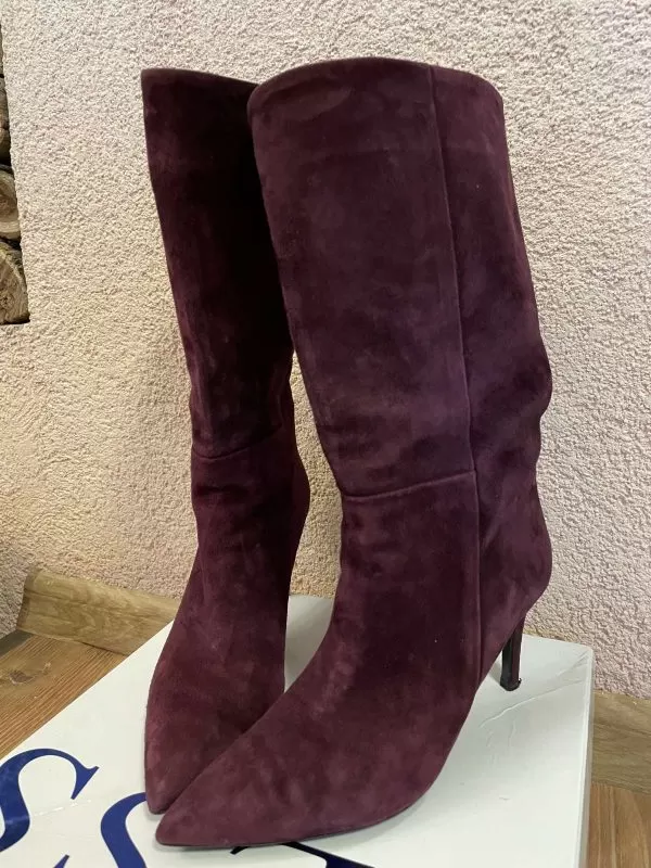 Cizme Musette EU 36 | Burgundy, Piele naturală - Image 2