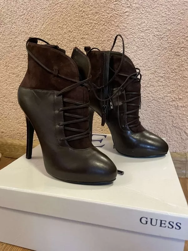Ghete Guess EU 36 | Maro, Piele naturală - Image 2