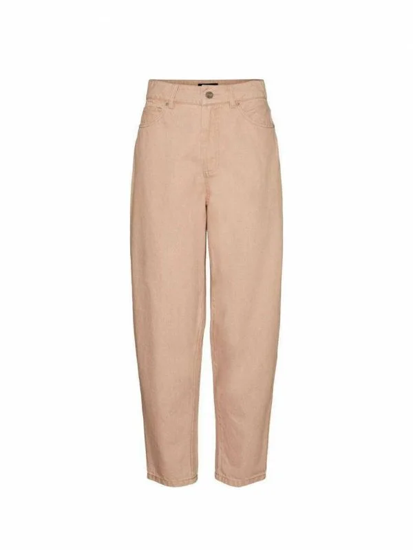 Blugi Vero Moda S-M | Bej, Lungi, Bumbac
