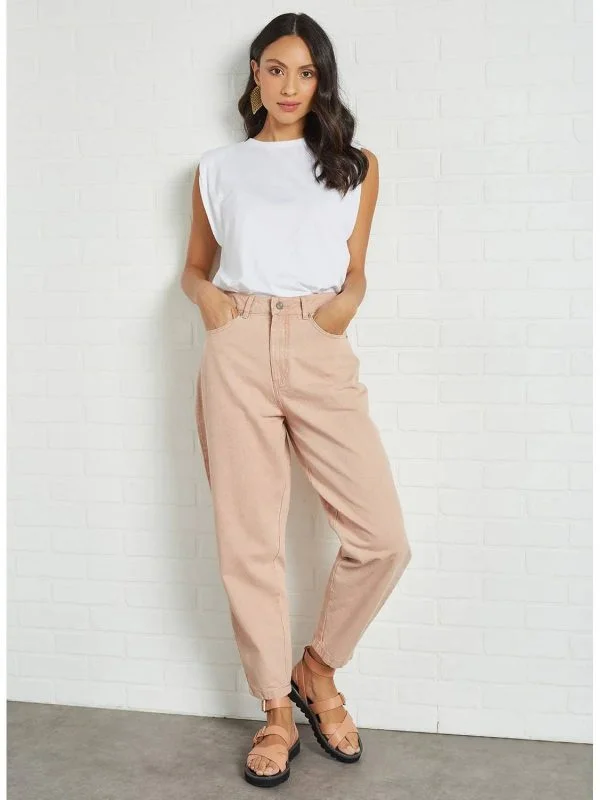 Blugi Vero Moda S-M | Bej, Lungi, Bumbac - Image 2