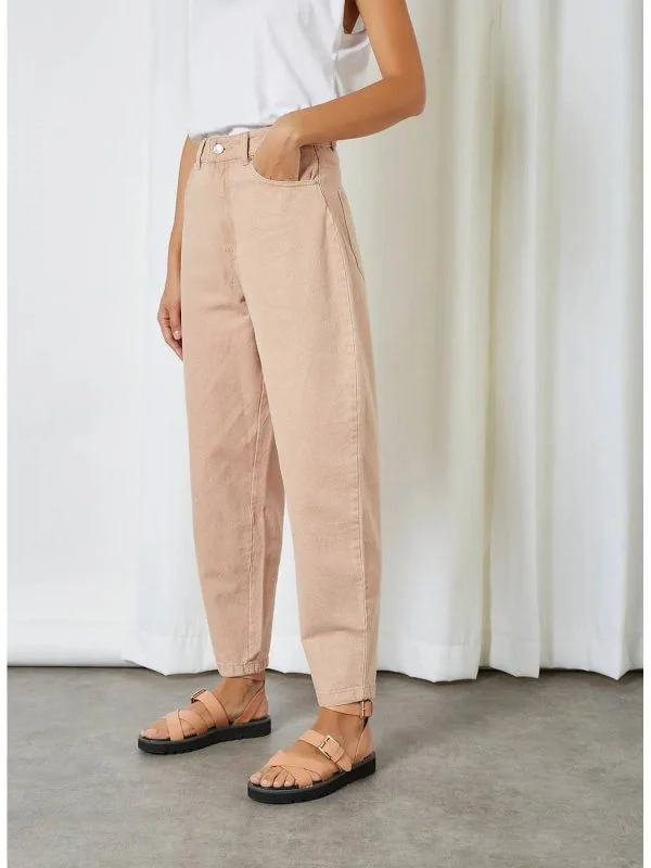 Blugi Vero Moda S-M | Bej, Lungi, Bumbac - Image 4