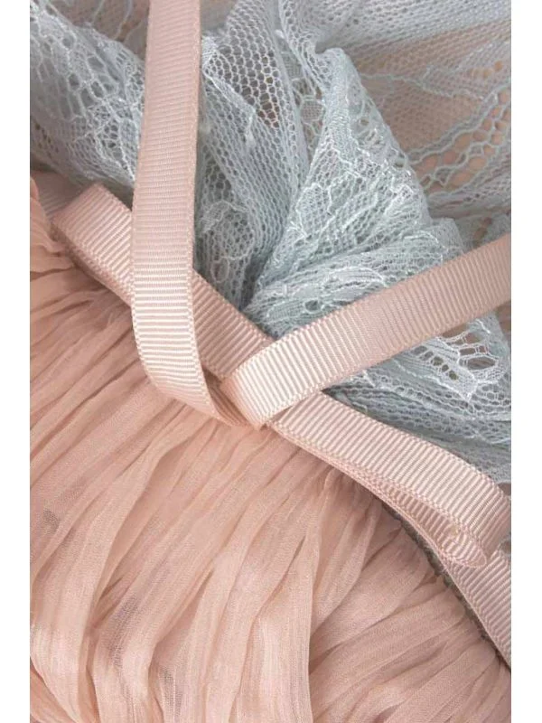 Rochie de seară NICOLE ENEA M | Roz, Maxi, Mătase - Image 4