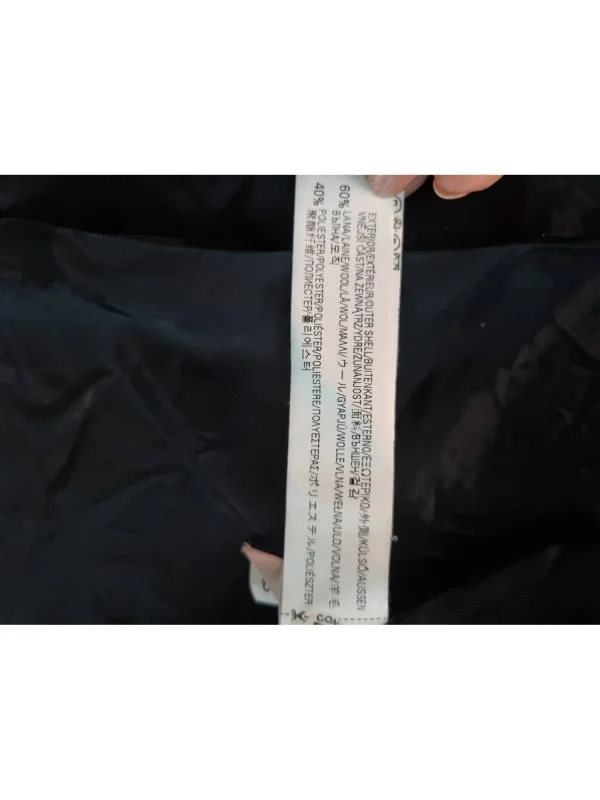 Palton din lână Zara M | Albastru, Fără glugă, Lână - Image 6