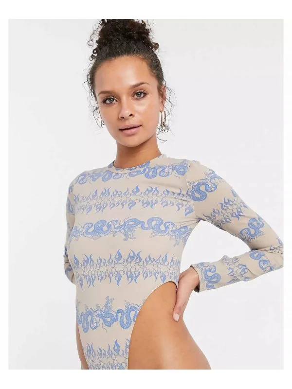 Body Bershka L | Bej, Normal, Poliester - Image 3