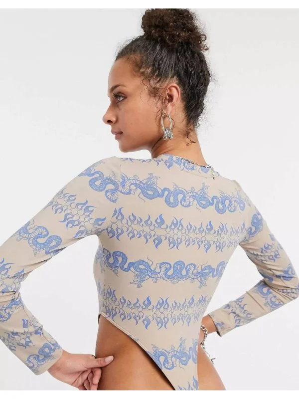 Body Bershka L | Bej, Normal, Poliester - Image 2