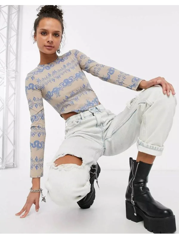 Body Bershka L | Bej, Normal, Poliester - Image 4