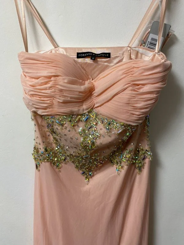 Rochie de seară FOREVER UNIQUE UK 12 | Roz, Maxi, Poliester - Image 4