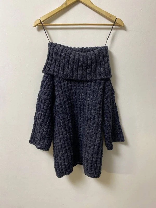 Pulover Massimo Dutti S | Albastru, Normal, Regular fit, Acrilic - Image 2