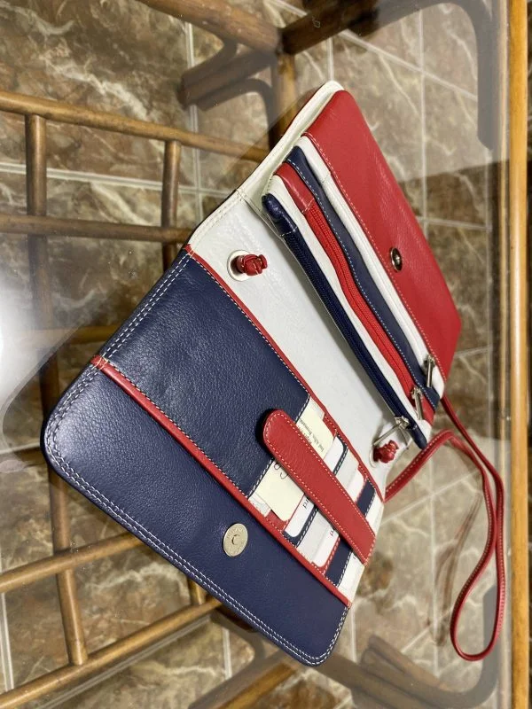 Poșetă CARLA ROSSINI | Multicolor, Piele naturală - Image 6