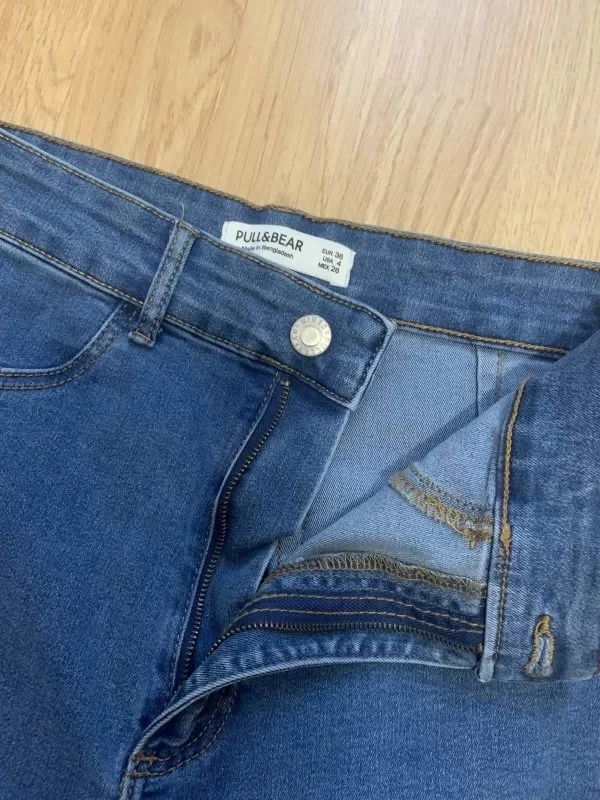 Blugi Pull&Bear EU 36 | Albastru, Lungi, Elastan - Image 4