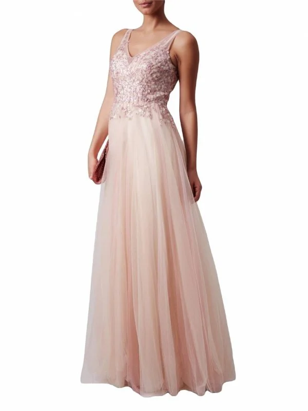 Rochie de seară MASCARA LONDON EU 42 | Roz, Maxi