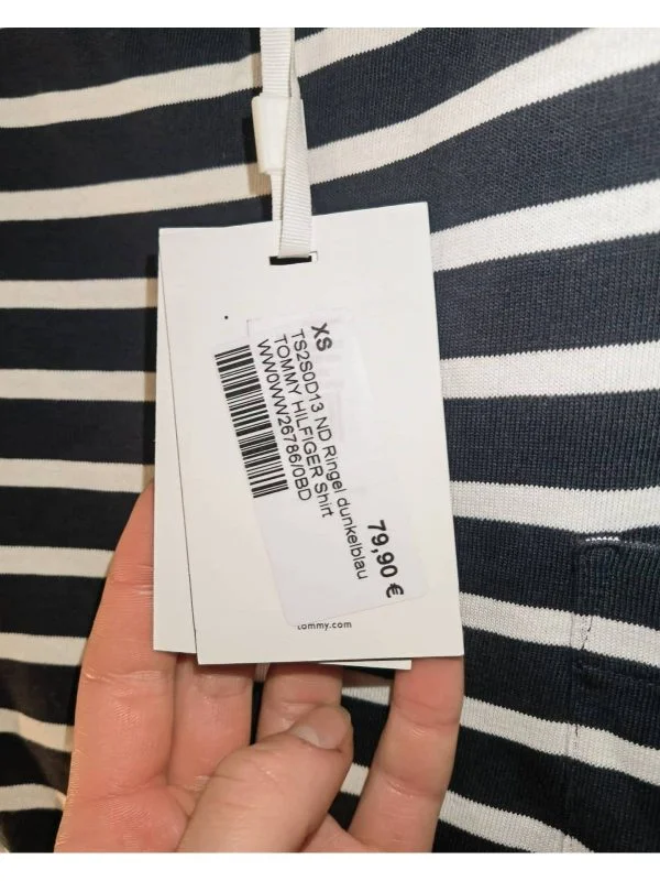 Bluză Tommy Hilfiger XS | Albastru, Normal, Bumbac - Image 6