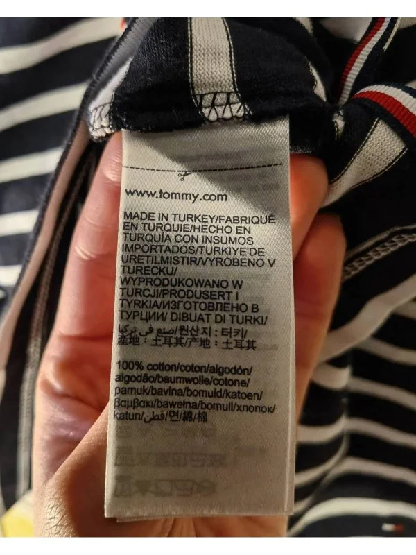 Bluză Tommy Hilfiger XS | Albastru, Normal, Bumbac - Image 8