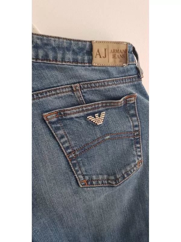Blugi Armani Exchange S | Bleu, Lungi, Bumbac - Image 4