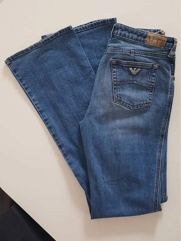 Blugi Armani Exchange S | Bleu, Lungi, Bumbac - Image 2