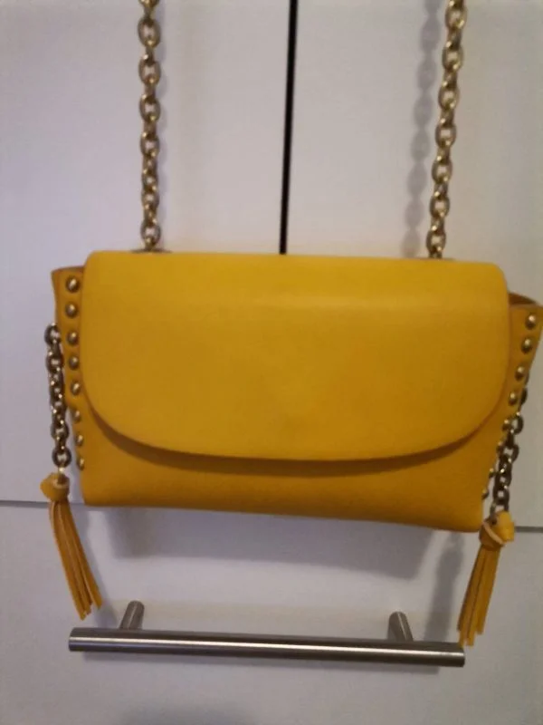 Poșetă Zara | Galben, Piele ecologică - Image 3