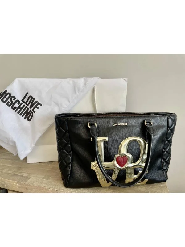 Geantă de mână Love Moschino | Negru, Piele naturală - Image 2