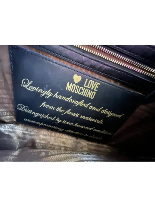 Geantă de mână Love Moschino | Negru, Piele naturală - Image 4