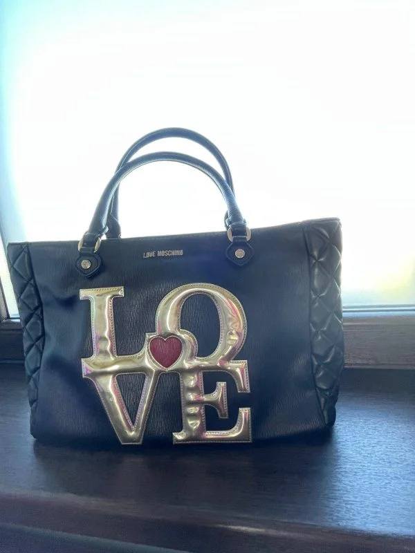 Geantă de mână Love Moschino | Negru, Piele naturală - Image 5