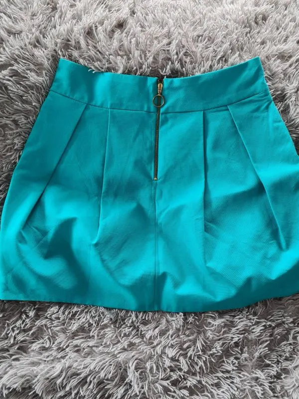 Fustă Zara EU 38 | Turcoaz, Mini - Image 2