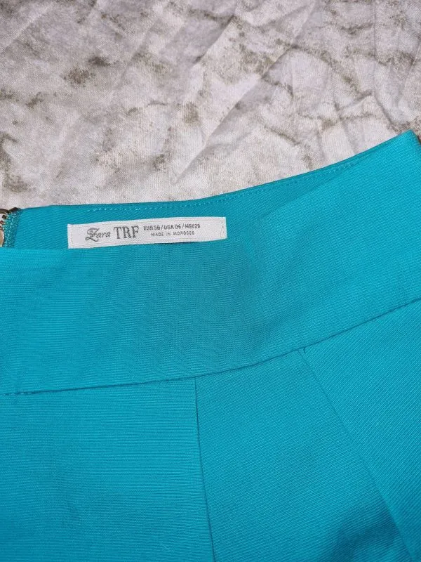 Fustă Zara EU 38 | Turcoaz, Mini - Image 4