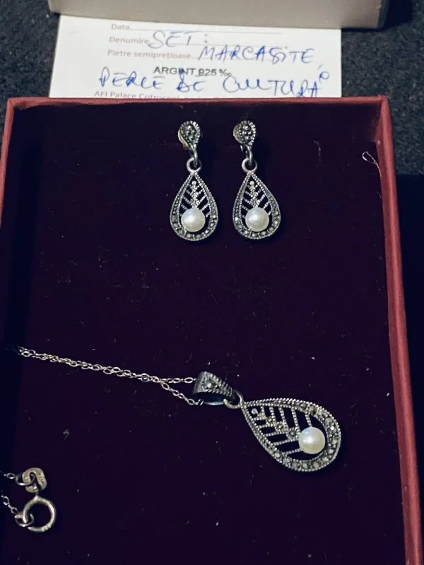 Cercei SHEBA JEWELERY | Alb - Image 2