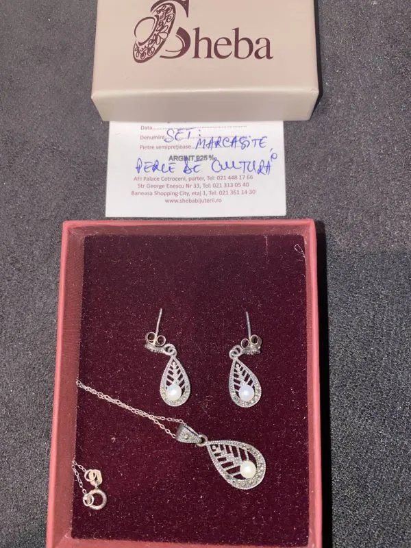 Cercei SHEBA JEWELERY | Alb - Image 3