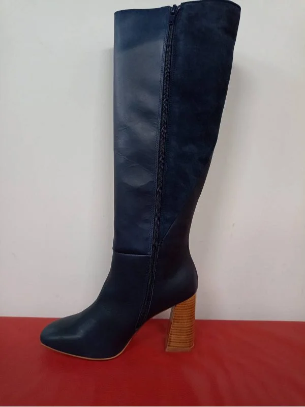 Cizme MILA S. EU 37 | Albastru, Piele naturală - Image 6