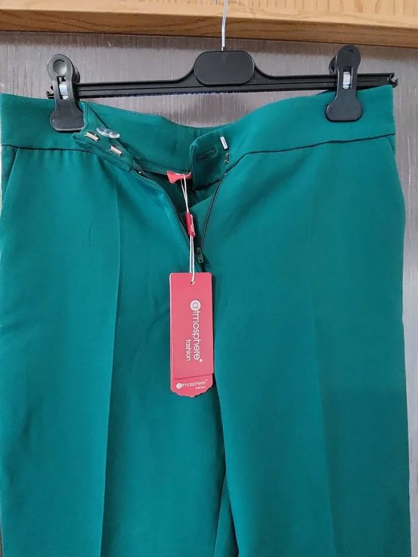 Pantaloni ATMOSPHERE FASHION EU 40 | Verde, Lungi, Poliester - Image 7