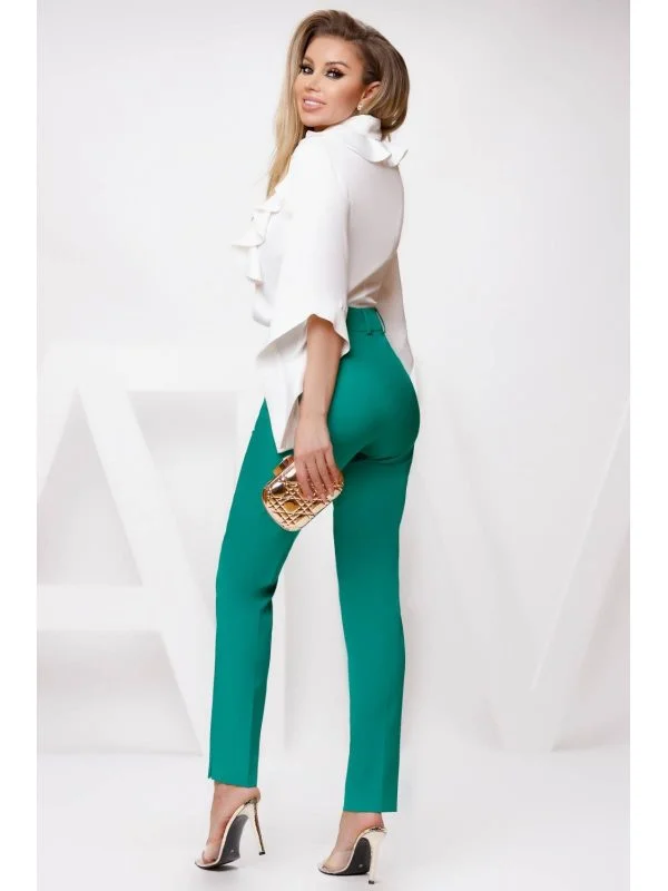 Pantaloni ATMOSPHERE FASHION EU 40 | Verde, Lungi, Poliester - Image 2