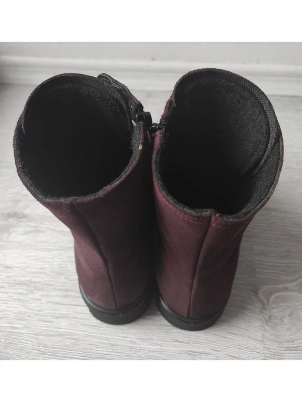 Ghete S77 EU 39 | Burgundy, Piele naturală - Image 5
