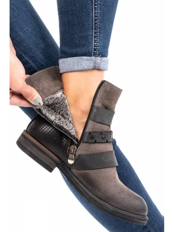 Ghete S77 EU 39 | Khaki, Piele naturală - Image 2