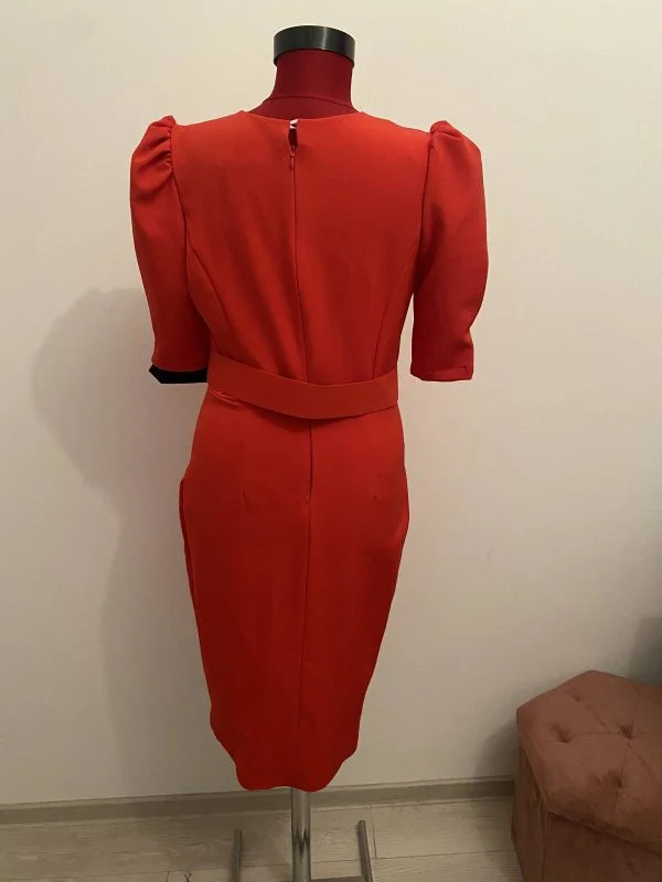 Rochie de seară STARSHINERS L | Roșu, Midi - Image 5