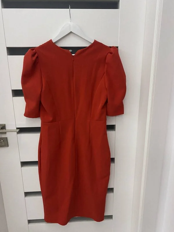Rochie de seară STARSHINERS L | Roșu, Midi - Image 2