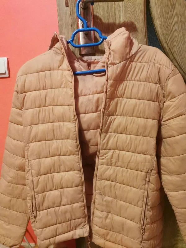 Geacă matlasată Pull&Bear M | Roz, Fără glugă, Pânză - Image 6
