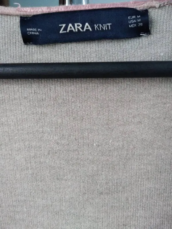 Pulover Zara M | Roz, Normal, Regular fit, Vâscoză - Image 5