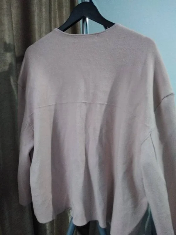 Pulover Zara M | Roz, Normal, Regular fit, Vâscoză - Image 6