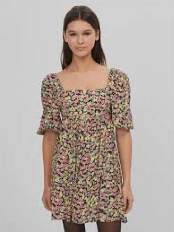 Rochie casual Bershka S | Multicolor, Mini, Vâscoză - Image 3