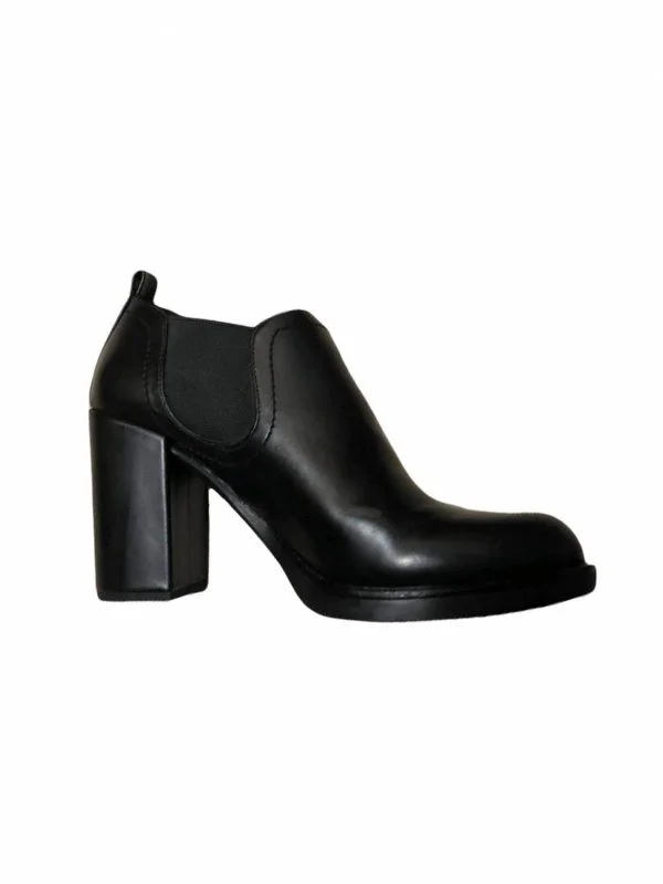 Ghete BATA EU 39 | Negru, Piele naturală