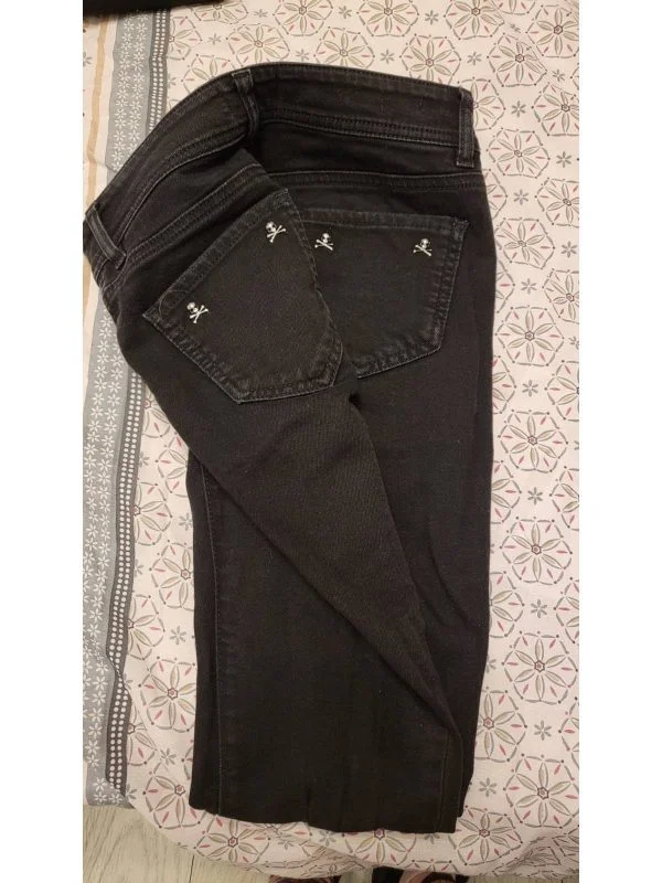Blugi Philipp Plein S | Negru, Lungi, Denim - Image 6