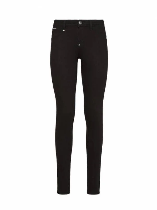 Blugi Philipp Plein S | Negru, Lungi, Denim