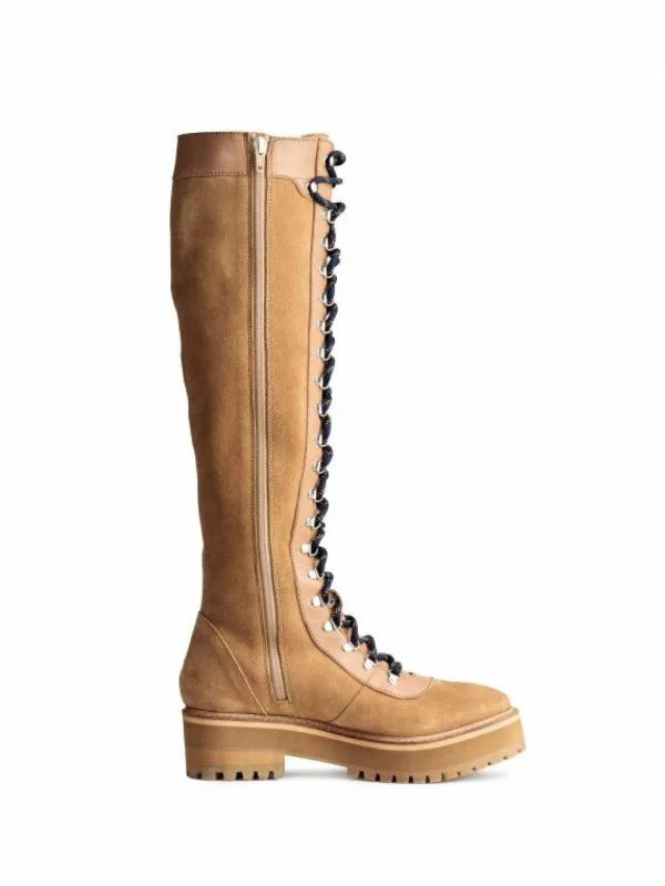 Cizme H&M EU 38 | Bej, Piele naturală