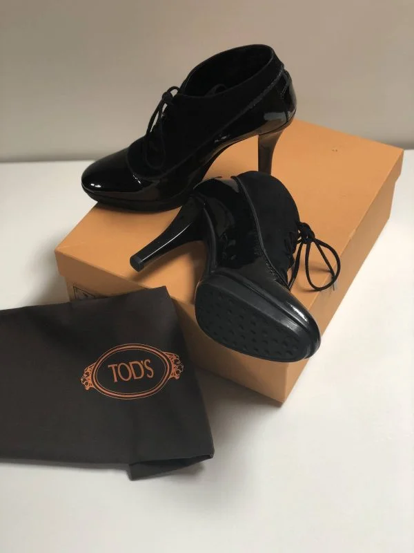 Ghete TODS EU 38 | Negru, Piele naturală - Image 2
