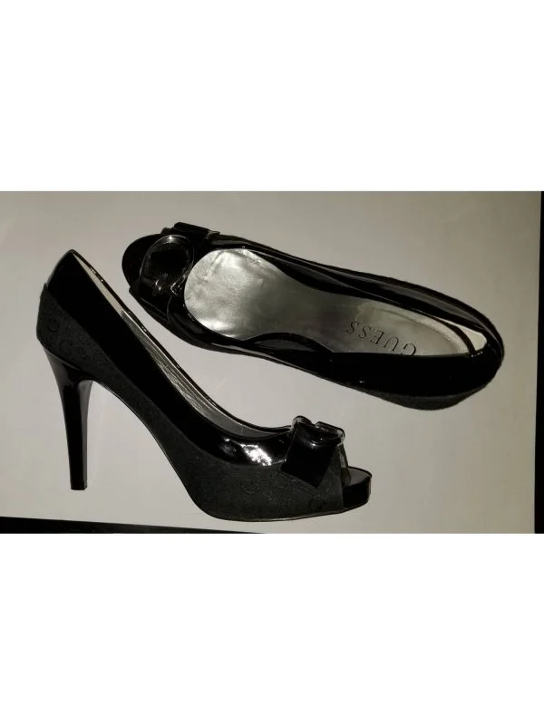 Sandale cu toc Guess EU 37 | Negru, Piele ecologică - Image 4