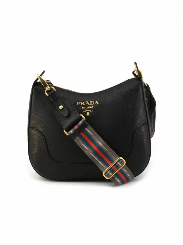 Geantă de umăr Prada | Negru, Piele naturală