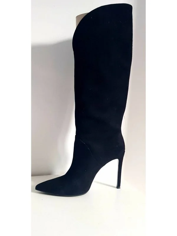 Cizme EVA MINGE EU 39 | Negru, Piele naturală - Image 6