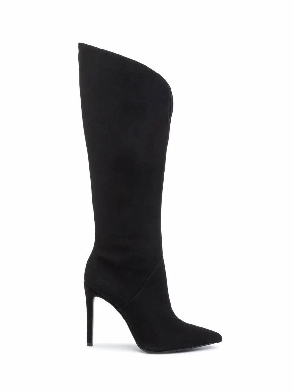 Cizme EVA MINGE EU 39 | Negru, Piele naturală