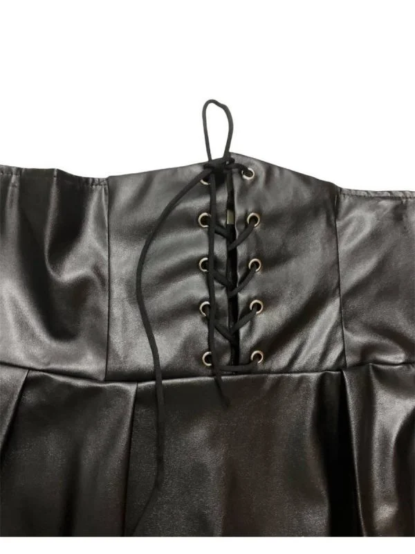 Fustă UNBRANDED S-M | Negru, Midi, Piele ecologică - Image 4